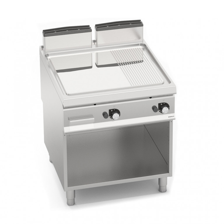 SMOOTH/GROOVED GAS GRIDDLE (COMPOUND) WITH CABINET